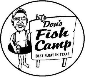 DON'S FISH CAMP BEST FLOAT IN TEXAS logo