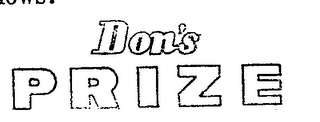 DON'S PRIZE logo