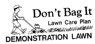 DON'T BAG IT LAWN CARE PLAN DEMONSTRATION LAWN logo