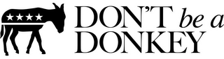 DON'T BE A DONKEY logo