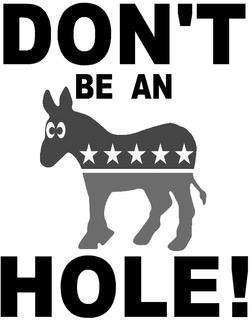 DON'T BE AN . . . HOLE! logo