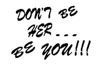 DON'T BE HER...BE YOU!!! logo