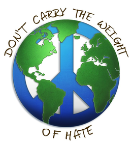 DON'T CARRY THE WEIGHT OF HATE logo