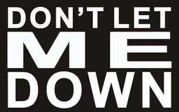DON'T LET ME DOWN logo