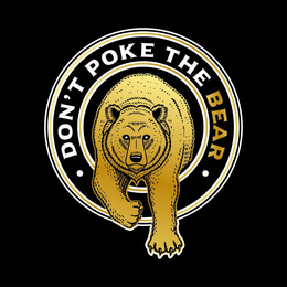 DON'T POKE THE BEAR logo