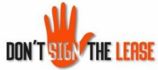 DON'T SIGN THE LEASE logo