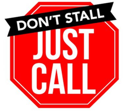 DON'T STALL JUST CALL logo