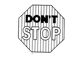 DON'T STOP logo
