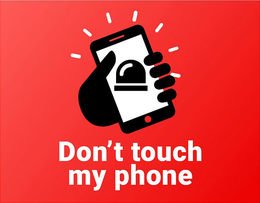 DON'T TOUCH MY PHONE logo