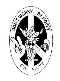 DON'T WORRY, BE HOPPY DR. HOPS logo