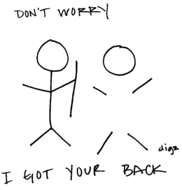 DON'T WORRY I GOT YOUR BACK DIGZ logo