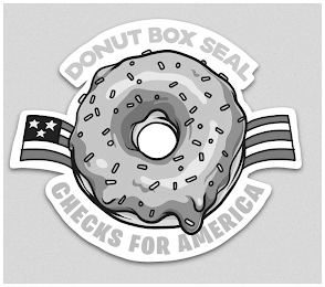 DONUT BOX SEAL CHECKS FOR AMERICA logo