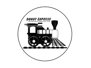 DONUT EXPRESS YOUR MINI DONUT CHOICE SINCE 1979 logo