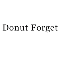 DONUT FORGET logo