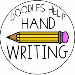 DOODLES HELP HAND WRITING logo