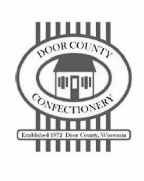 DOOR COUNTY CONFECTIONERY ESTABLISHED 1972 DOOR COUNTY, WISCONSIN logo