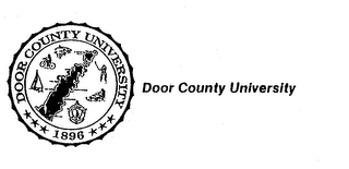 DOOR COUNTY UNIVERSITY 1896 DOOR COUNTY UNIVERSITY logo