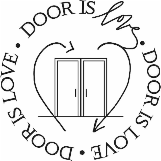DOOR IS LOVE DOOR IS LOVE DOOR IS LOVE logo