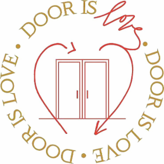 DOOR IS LOVE DOOR IS LOVE DOOR IS LOVE logo