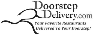 DOORSTEP DELIVERY.COM YOUR FAVORITE RESTAURANTS DELIVERED TO YOUR DOORSTEP! logo