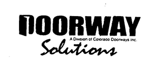 DOORWAY SOLUTIONS A DIVISION OF COLORADO DOORWAYS INC. logo