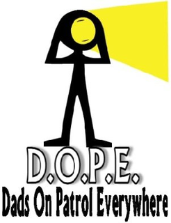 D.O.P.E. DADS ON PATROL EVERYWHERE logo