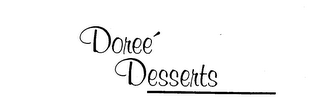 DOREE' DESSERTS logo