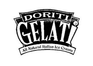 DORITI GELATI ALL NATURAL ITALIAN ICE CREAM logo