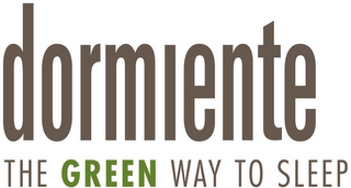 DORMIENTE THE GREEN WAY TO SLEEP logo