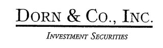 DORN & CO., INC. INVESTMENT SECURITIES logo