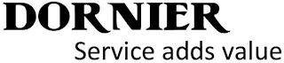 DORNIER SERVICE ADDS VALUE logo