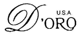 D'ORO U.S.A. logo