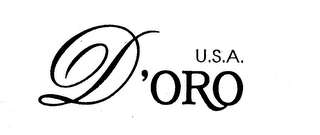 D'ORO U.S.A. logo