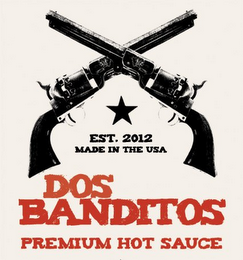 DOS BANDITOS PREMIUM HOT SAUCE EST. 2012 MADE IN USA logo
