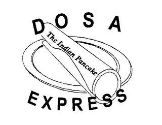 DOSA EXPRESS THE INDIAN PANCAKE logo