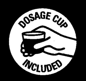 DOSAGE CUP INCLUDED logo
