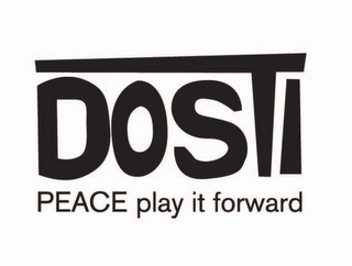 DOSTI PEACE PLAY IT FORWARD logo