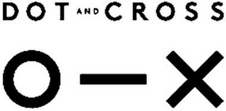 DOT AND CROSS O - X logo