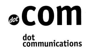 DOT COM DOT COMMUNICATIONS logo