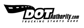 DOTAUTHORITY.COM TRUCKING STARTS HERE logo