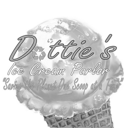 DOTTIE'S ICE CREAM PARLOR "SAVING THE PLANET ONE SCOOP AT A TIME" logo