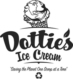 DOTTIE'S ICE CREAM "SAVING THE PLANET ONE SCOOP AT A TIME" logo