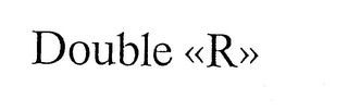 DOUBLE <<R>> logo