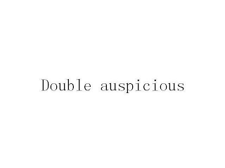 DOUBLE AUSPICIOUS logo