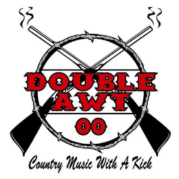DOUBLE AWT 00 COUNTRY MUSIC WITH A KICK logo