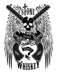 DOUBLE BARREL STONE WHISKEY logo