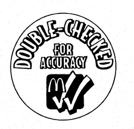 DOUBLE-CHECKED FOR ACCURACY M logo
