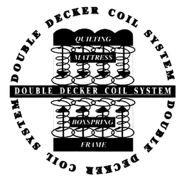DOUBLE DECKER COIL SYSTEM QUILTING MATTRESS BOXSPRING FRAME logo