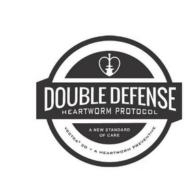 DOUBLE DEFENSE HEARTWORM PROTOCOL A NEW STANDARD OF CARE VECTRA 3D + A HEARTWORM PREVENTIVE logo