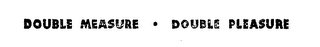 DOUBLE MEASURE-DOUBLE MEASURE logo